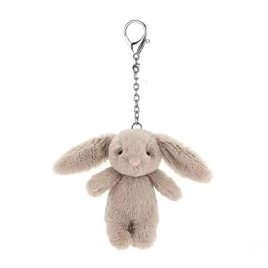 Carabiner Keychain - Llavero de conejo de peluche de