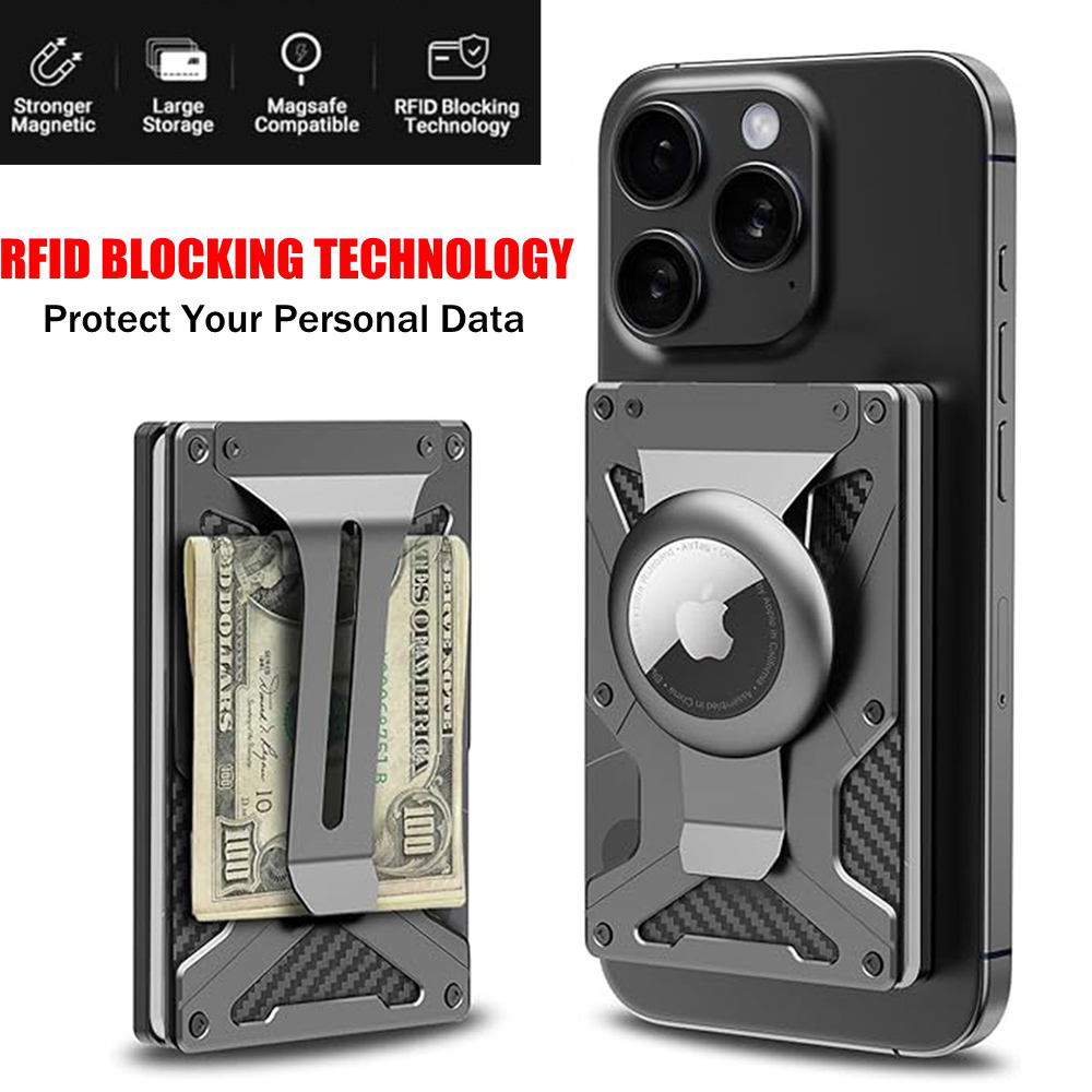 Money Clip Magnetic - Cartera magnética para teléfono Compatible con