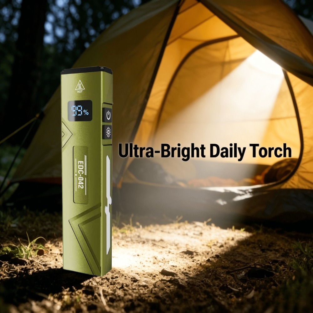 Edc Carry Clip - Linterna EDC recargable con luz UV,
