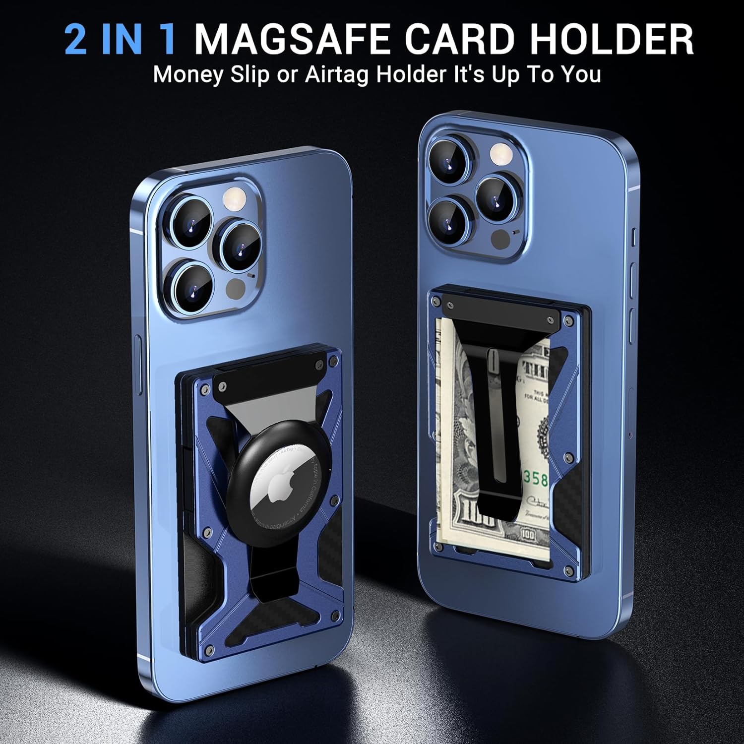 Money Clip Magnetic - Clip para billetes MagSafe con soporte