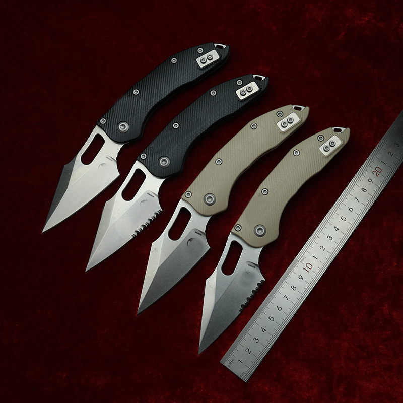 Edc Carry Clip - LEMIFSHE, puntada Manual texturizada, mango G10,