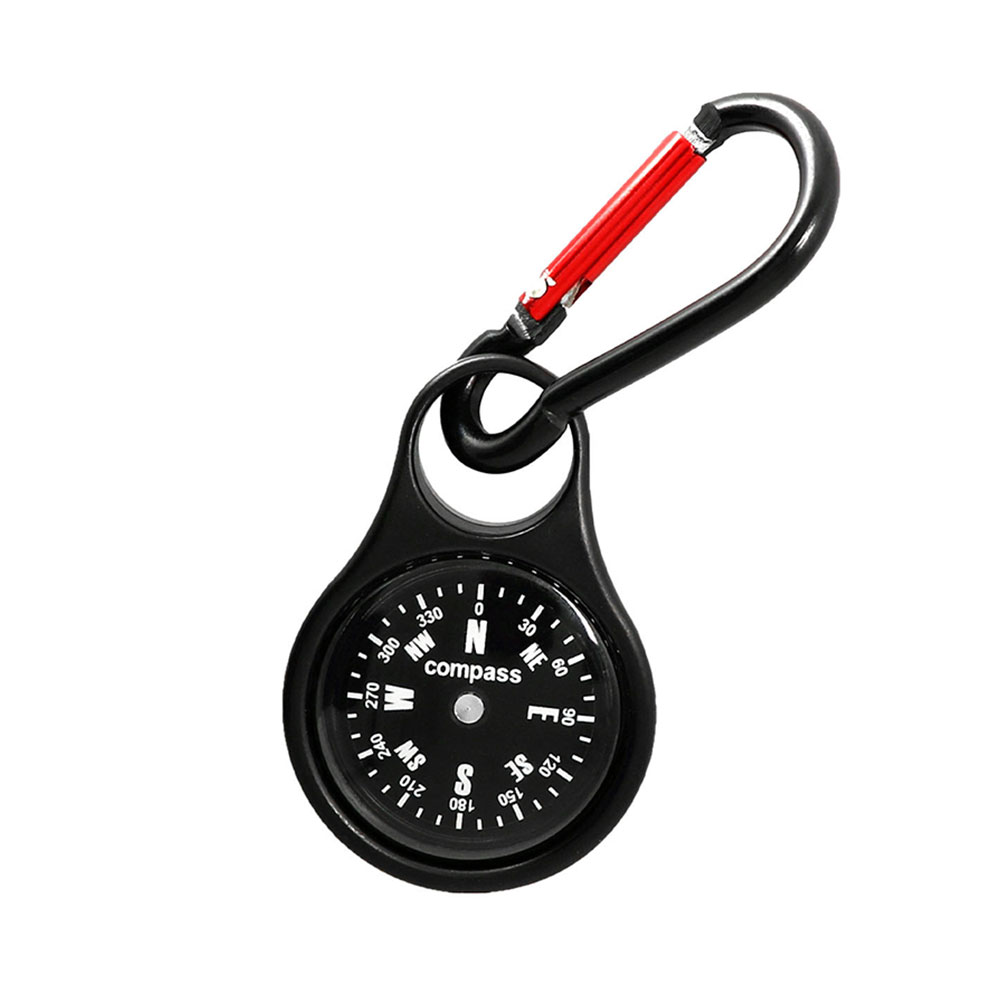Compass Keychain Mini - Mini Brújula de Supervivencia con Mosquetón,