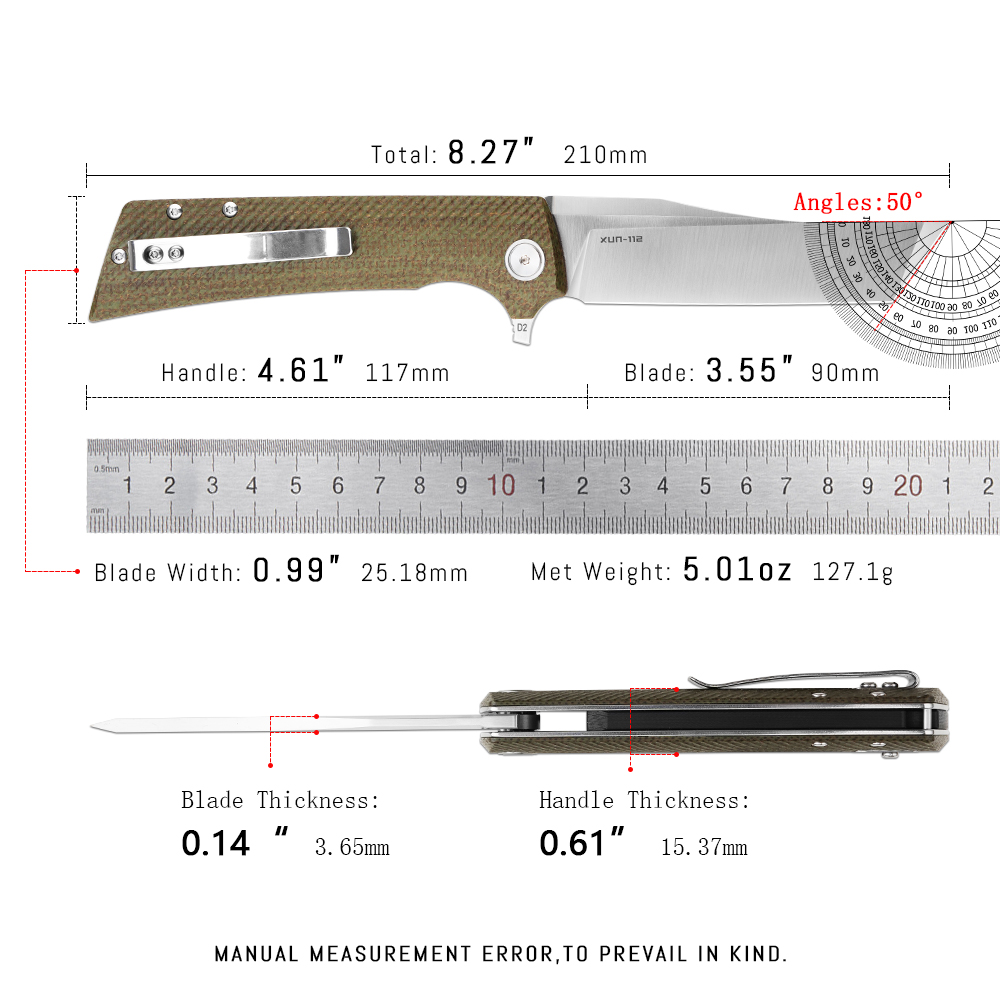 Navaja Plegable Shooziz XUN112 - Edc Carry Clip reseña y precio