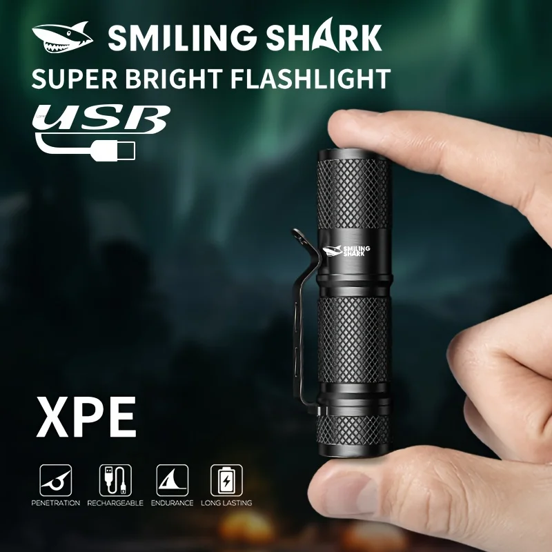 SMILING SHARK Linterna LED Tác - Edc Day Carry reseña y precio