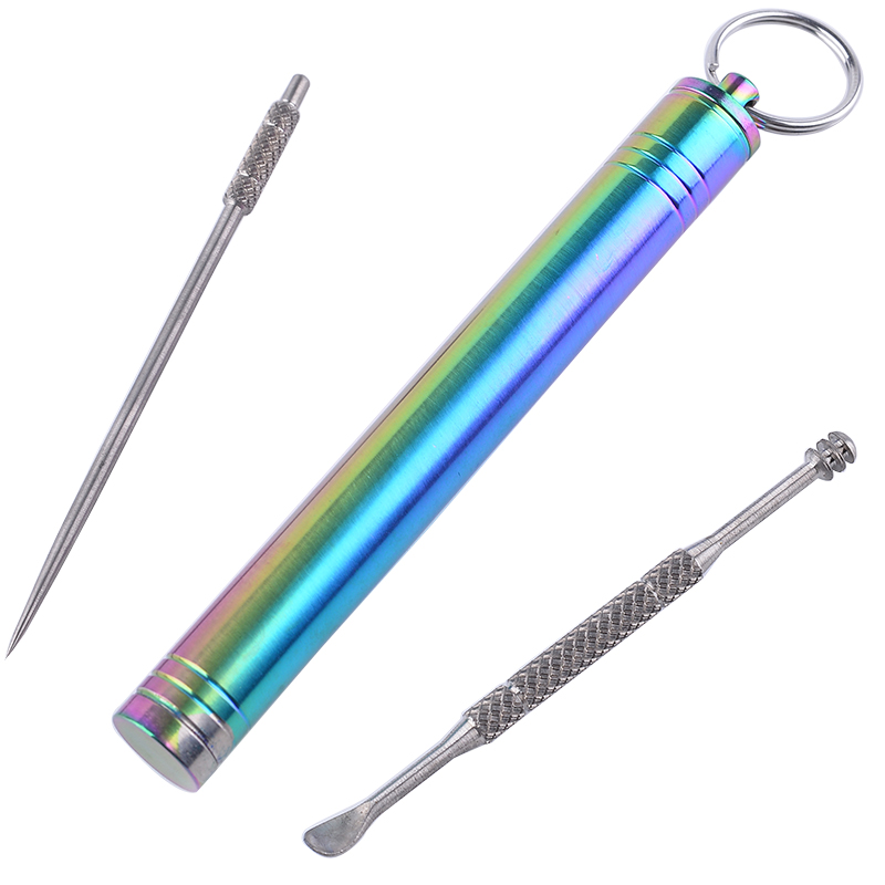 Caja hermética de titanio para - Pill Fob Capsule reseña y precio