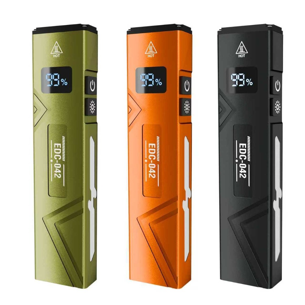 Linterna EDC recargable con lu - Edc Carry Clip reseña y precio