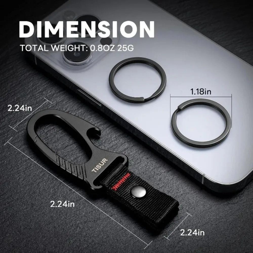 Mosquetón de Titanio con Clip  - Edc Carry Clip reseña y precio