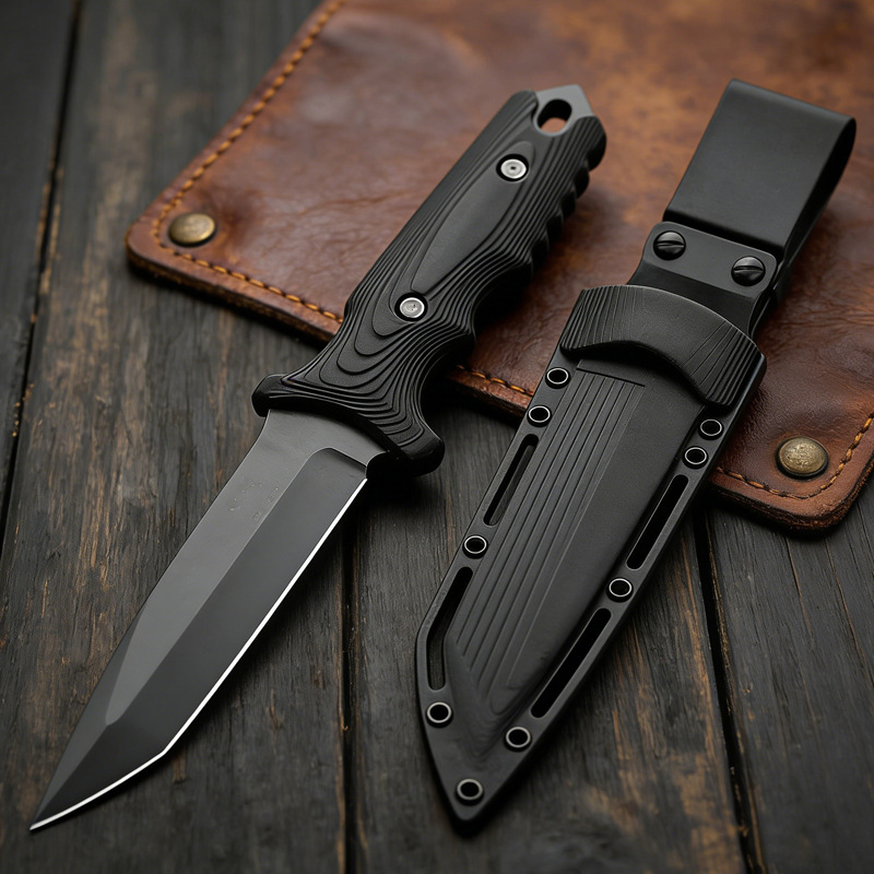 Cuchillo Recto de Acero Inoxid - Edc Concealed Carry Knife reseña y precio