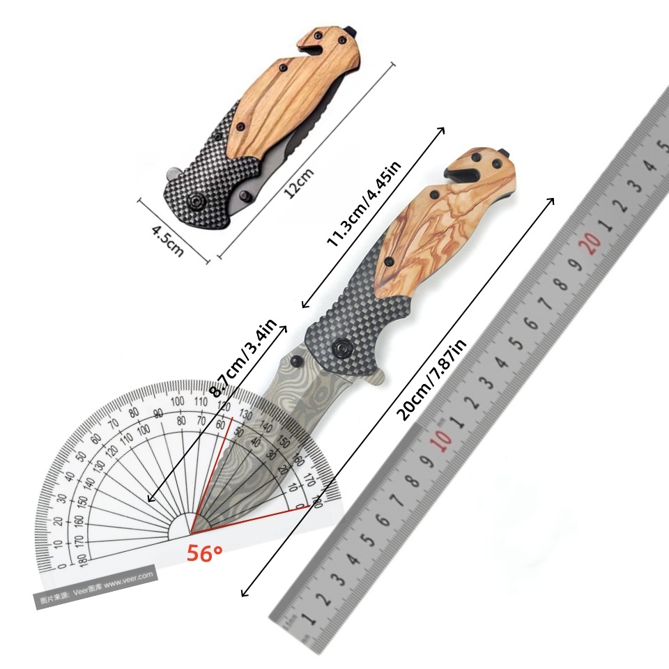 Navaja Plegable con Patrón Dam - Edc Concealed Carry Knife reseña y precio